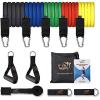 imageFit Simplify Resistance Loop Exercise Bands and Tube Bands with Handles Ankle Straps and Door Anchor