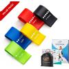 imageFit Simplify Resistance Loop Exercise Bands with Instruction Guide and Carry Bag Set of 5Assorted