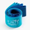 imageFit Simplify Resistance Loop Exercise Bands with Instruction Guide and Carry Bag Set of 5Blue