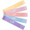imageFit Simplify Resistance Loop Exercise Bands with Instruction Guide and Carry Bag Set of 5Pastel