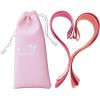 imageFit Simplify Resistance Loop Exercise Bands with Instruction Guide and Carry Bag Set of 5Pink