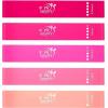 imageFit Simplify Resistance Loop Exercise Bands with Instruction Guide and Carry Bag Set of 5Pink