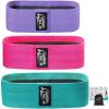 imageFit Simplify Non Slip Fabric Resistance Hip Bands Set of 3