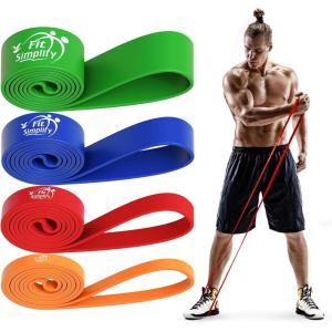 imageFit Simplify Pull Up Assist Resistance Bands for Fitness Physical Therapy Stretching Mobility and ExerciseAssorted
