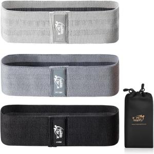 imageFit Simplify Non Slip Fabric Resistance Hip Cloth Bands Set of 3